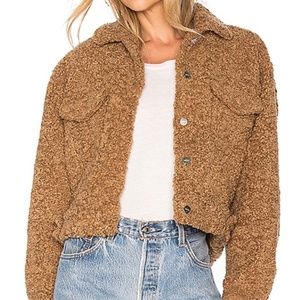 Cropped  teddy coat